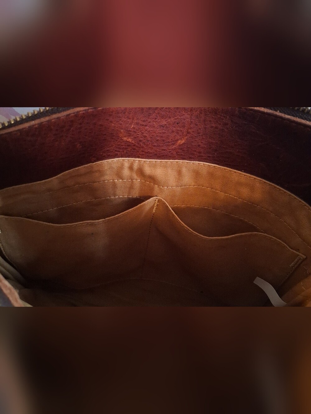 Duluth Lifetime Leather Burgundy Pebble Full-Grain Causal Crossbody Purse Bag - Picture 10 of 13